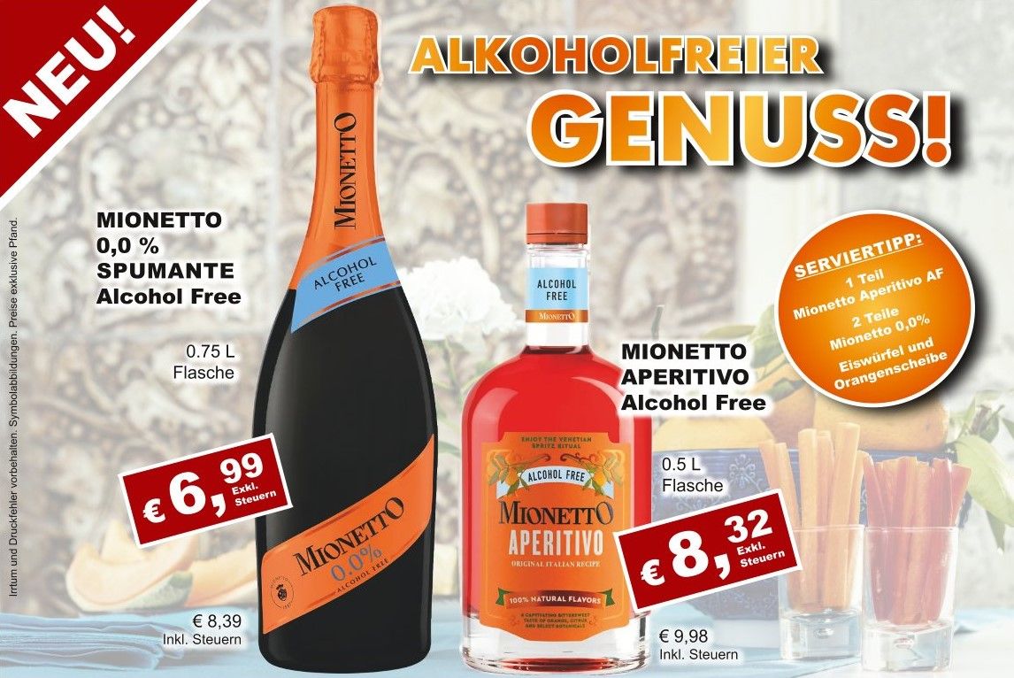 Mionetto Alcohol Free Angebot